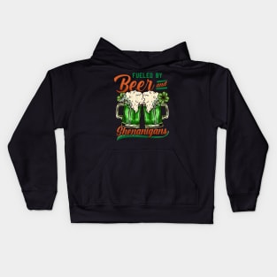 Fueled by Beer and Shenanigans I Ireland print Kids Hoodie